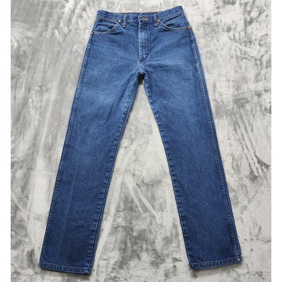 Vintage Wrangler Jeans Mens 31* X 32.5* Blue 13WMZ Cowboy Cut Heavyweight Denim - Picture 1 of 12